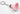 Badminton Shuttlecock Key Ring - Assorted colours - Pink image