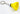 Badminton Shuttlecock Key Ring - Assorted colours - Yellow image