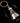 Badminton Shuttlecock Key Ring - Metal/Silver image 1