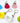 Badminton Shuttlecock Key Ring - Assorted colours image 0