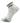 Badminton Socks - White  - Silver Top